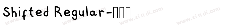 Shifted Regular字体转换